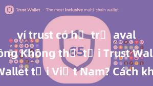 ví trust có hỗ trợ avalanche không Không thể tải Trust Wallet tại Việt Nam? Cách khắc phục